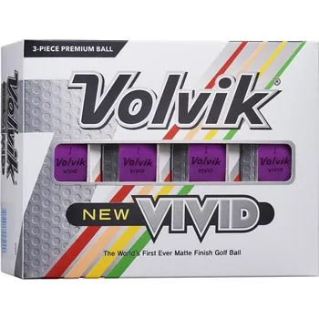 Golfový míček Volvik Vivid golfové míčky, fialové