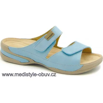 Dámská zdravotní obuv MEDISTYLE ZUZANA 2Z-E19/1 pantofel sv. modrý vel.35-42, modrá - 41