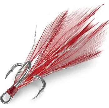 Rybářský háček Trojháček Delphin B!RD - barva červená vel. 8