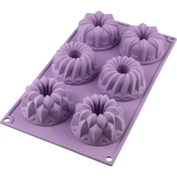 Silikomart Fantasy silikonová forma 6 mini báboviček, fialová