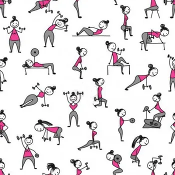 Funkční teplákovina POLAR, fitness lady, látka, metráž