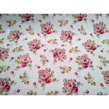 BYTEMA Dekorační látka WARWICK RŮŽE VELKÁ šíře 138 cm