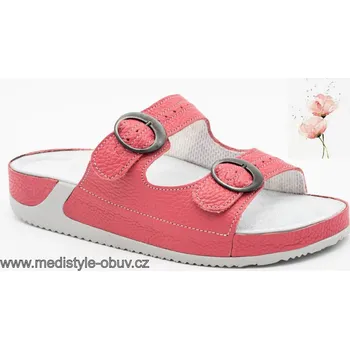 Dámská zdravotní obuv MEDISTYLE ROZÁRA 4R-J15/TL/N pantofel červený, červená - 37