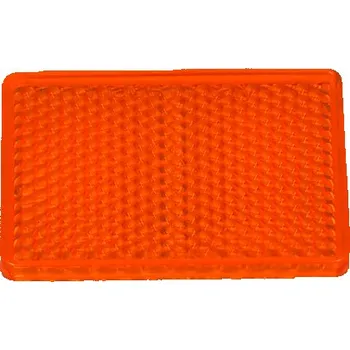 Příslušenství osvětlení automobilu odrazka obdélníková 39x57, samolepící, oranžová