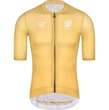 cyklistický dres MONTON Cyklistický dres s krátkým rukávem - SKULL ZEUS - zlatá XS