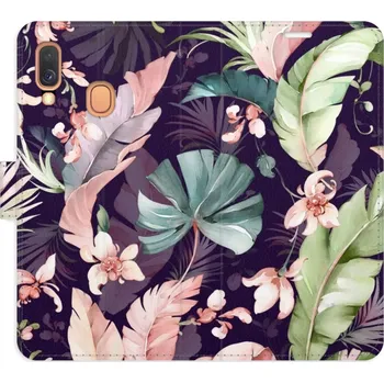 Pouzdro na mobilní telefon Flip pouzdro iSaprio - Samsung Galaxy A40 - Flower Pattern 08 - kapsičky na karty (Knížkový flip kryt, obal, pouzdro iSaprio na mobil Samsung Galaxy A40 - Flower Pattern 08 - 360° ochrana telefonu, přihrádka na karty a hotovost, funkce stojánku, pevná TPU