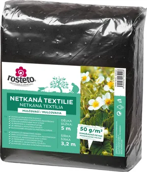Mulčovací textilie Rosteto Netkaná textilie černá 50 g/m2