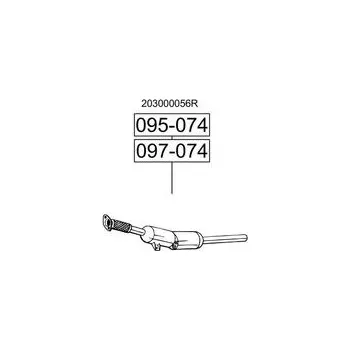 Filtr do auta filtr pevných částic Bosal 095-074