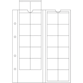 Sběratelství OPTIMA M 24 - náhradní listy na mince