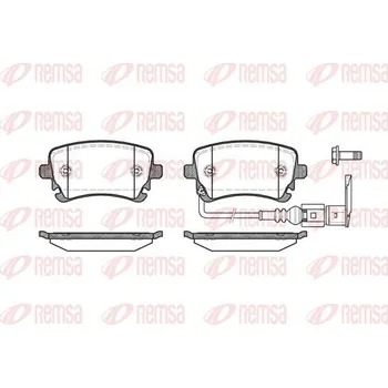 Brzdová destička Sada brzdových destiček, kotoučová brzda REMSA 0897.11