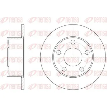 Brzdový kotouč Brzdový kotouč REMSA 6123.00
