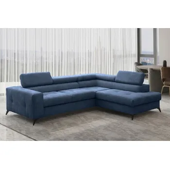 Sedací souprava Rohová sedací souprava Anafi - tmavě modrá 15 Varianta: Pravá