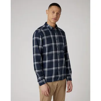 Pánská košile Košile Wrangler SHIRT NAVY Velikost: M