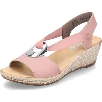 Dámské sandále DÁMSKÉ SANDÁLY RIEKER 624H6-31 RŮŽOVÁ Barva: RŮŽOVÁ, Velikost: 39