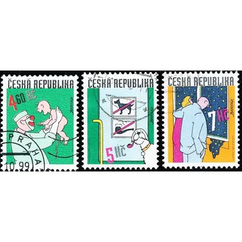 Sběratelství Český kreslený humor - razítkovaná - č. 232-234