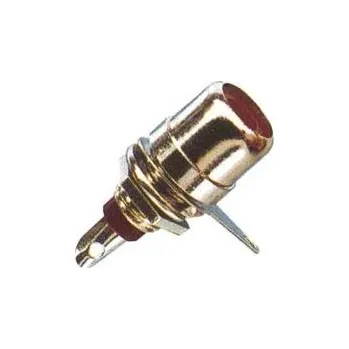 Síťový kabel CINCH zdířka panelová s matkou černá