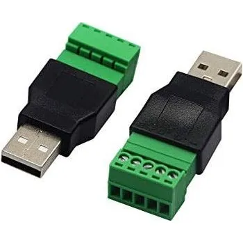 Síťový kabel USB konektor A se svorkovnicí