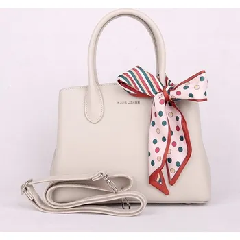 Střední tříoddílová šedá kabelka do ruky David Jones CH21035B