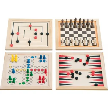 Dřevěná hračka Soubor společenských her