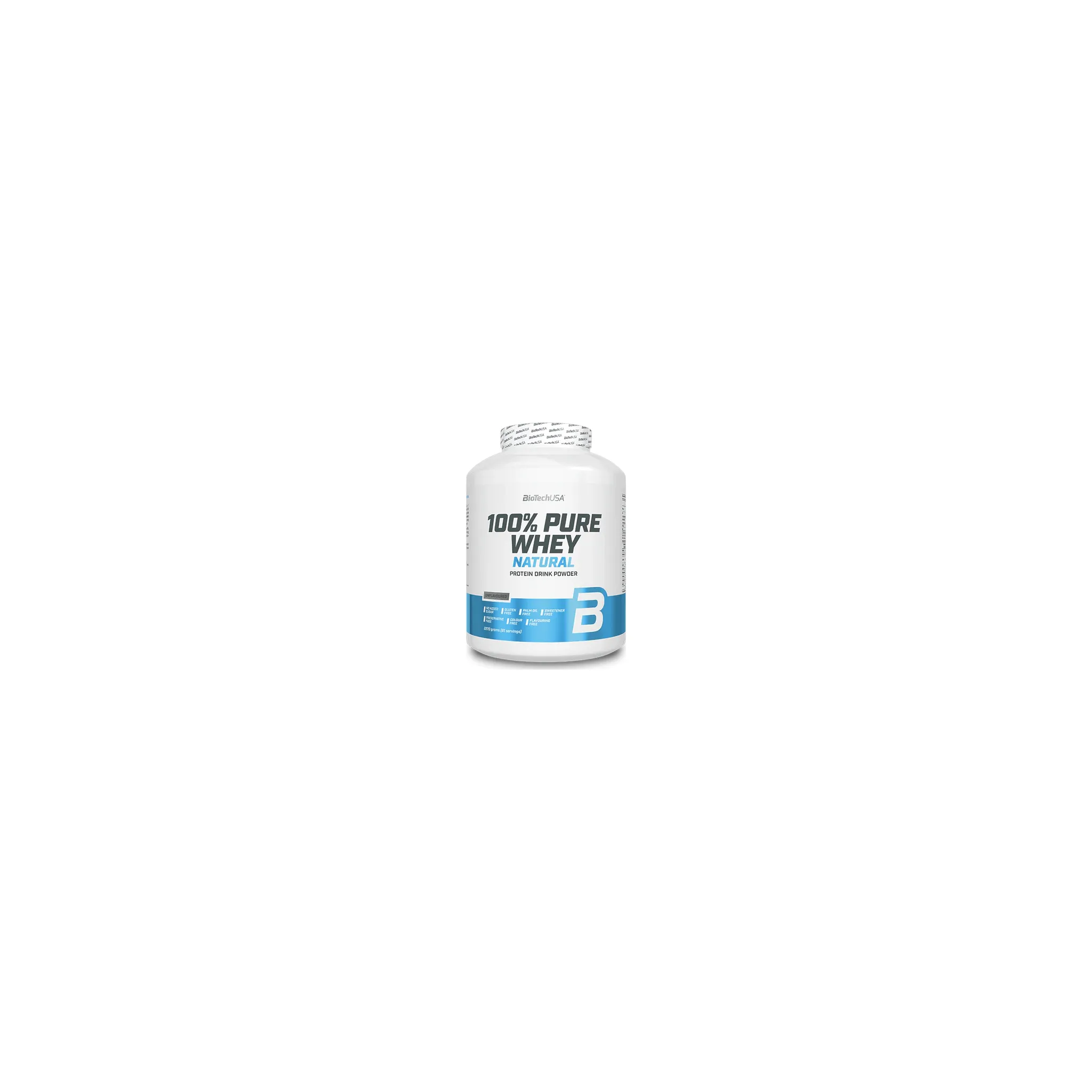 Fotografie 1 - Protein BioTechUSA 100% Pure Whey 2270 g natural