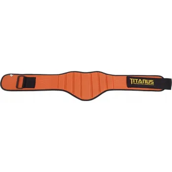 Opasek na cvičení TITANUS fitness opasek nylonový (oranžová) Oranžová L - 99cm/109cm