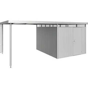 Zahradní domek Biohort Postranní střecha vel. L pro HighLine H5 a H6, stříbrná metalíza