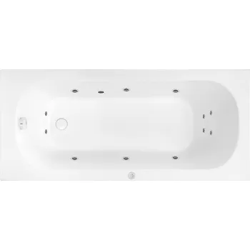 Vana Masážní vana SIKO Mika 180x80 cm BASIC akrylát levá SIKOHMBMIKA180L