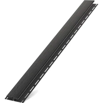 BRYZA "H" profil plastový, délka 3M, Černá RAL 9005