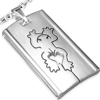 Přívěsek Ocelový přívěsek - UPK287BA