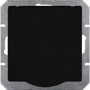 Stavebniny Timex Zásuvka s víčkem IP44 OPUS premium černá