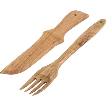 Příbor Dřevěný příbor - 1 pár