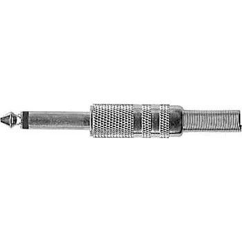 Síťový kabel Konektor JACK 6,3 mono kovový niklovaný