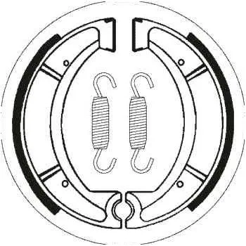 Brzda pro motocykl Brzdové pakny MR3 zadní YAMAHA XT 600 Z Tenere (89-94) rok 89-9