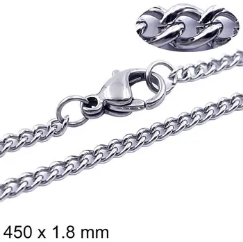 Řetízek Řetízek - Curb Twisted - 450 x 1.8 mm - 4.5g