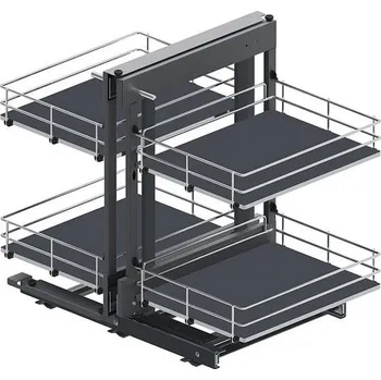 Odpadkový koš MAXIMA SILVA koš CORNER COMFORT SILVA 800 levý D13 U