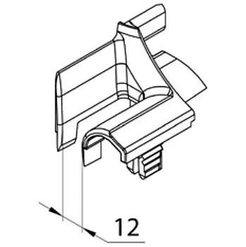 Roleta Navaděč, náběh lamel do boční vodící lišty pro lamely 52 a 55mm Varianta: barva bílá