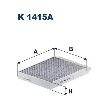 Ventilátor topení a klimatizace Filtr, vzduch v interiéru FILTRON K 1415A