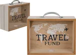 Travel Fund dřevěná pokladnička na…