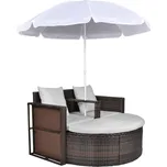 Zahradní postel se slunečníkem…