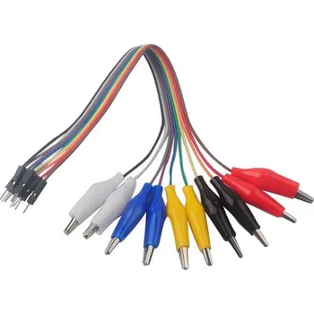 Síťový kabel Propojovací vodiče dupont 10pin, l=30cm, samec-krokosvorka