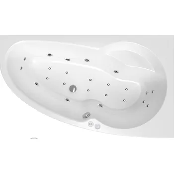 Vana Masážní vana SIKO Luiza 150x95 cm MEDIUM akrylát pravá SIKOHMMLU150P