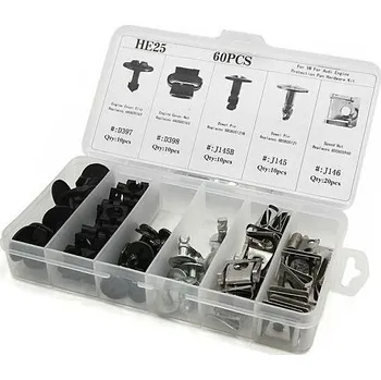 Síťový kabel Příchytky autočalounění HE25, sada 60ks