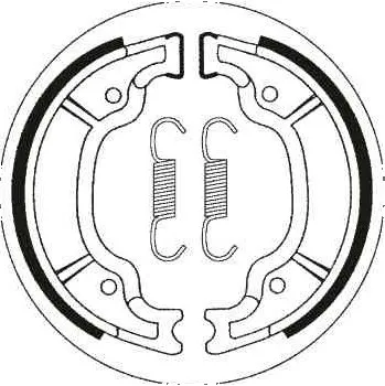 Brzda pro motocykl Brzdové pakny TRW Lucas zadní YAMAHA XVS 125 Drag Star rok 00-04