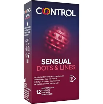 Kondom Kondom CONTROL SENSUAL DOTS & LINES 12 ks - s kupónem KUP15 cena 195 Kč + extra diskrétní expedice