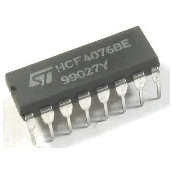 Základní deska 4076 - 4x registr D, DIL16 /HCF4076BE/