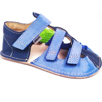 Chlapecké polobotky Letní sándály OK BARE Orto Plus Maya 51/50, BAREFOOT modré chlapecké Velikost: 28