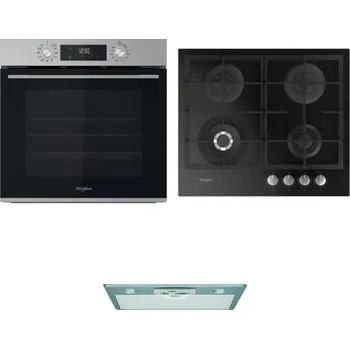 Set domácích spotřebičů WHIRLPOOL OMK58CU1SX + WHIRLPOOL GOFL 629/NB + WHIRLPOOL AKR 650/1 IX