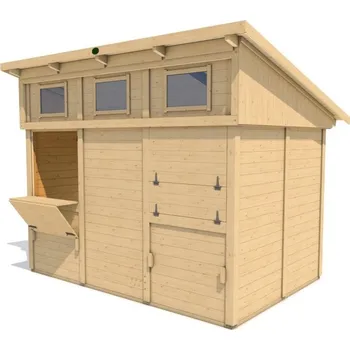 Zahradní stan Dřevěný prodejní stánek 19 mm S3322 (Dřevěný panelový prodejní stánek 16 mm )