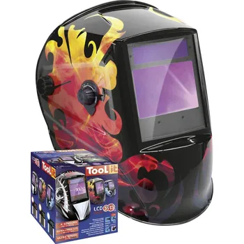 Svářečská kukla Toolit 5-9 / 9-13 G FIRE 044098 svářecí kukla EN 175, EN 397 černá