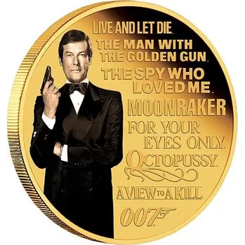 Sběratelství Perth Mint Zlatá mince Roger Moore 1/4 Oz (James Bond™ - Legacy) 2023 PROOF - (2.) 7,78 g